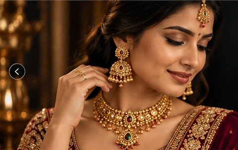 Indian bridal gold jewellery